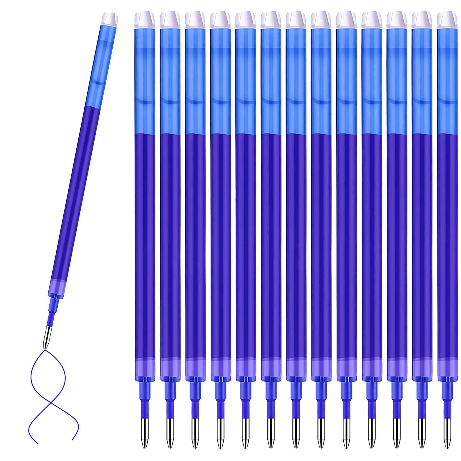 Collazoey Pack of 14 Refills, Compatible with PIlot FrixionTip, Blue, 0.7 mm, Erasable Rollerball Pen, Thermo-Sensitive Ink, Replaceable Refill