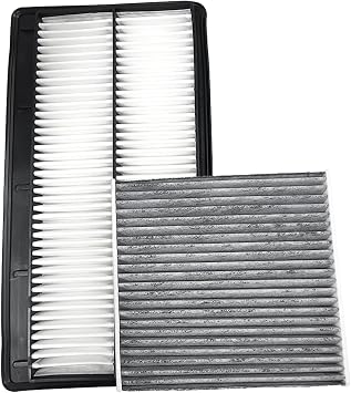 Engine & Cabin Air Filter Compatible with Acura MDX 3.5L 2022-2024, Honda Pilot 3.5L 2023-2024. Replace CF11182, 80291-T5R-A01, 1722061AA00.