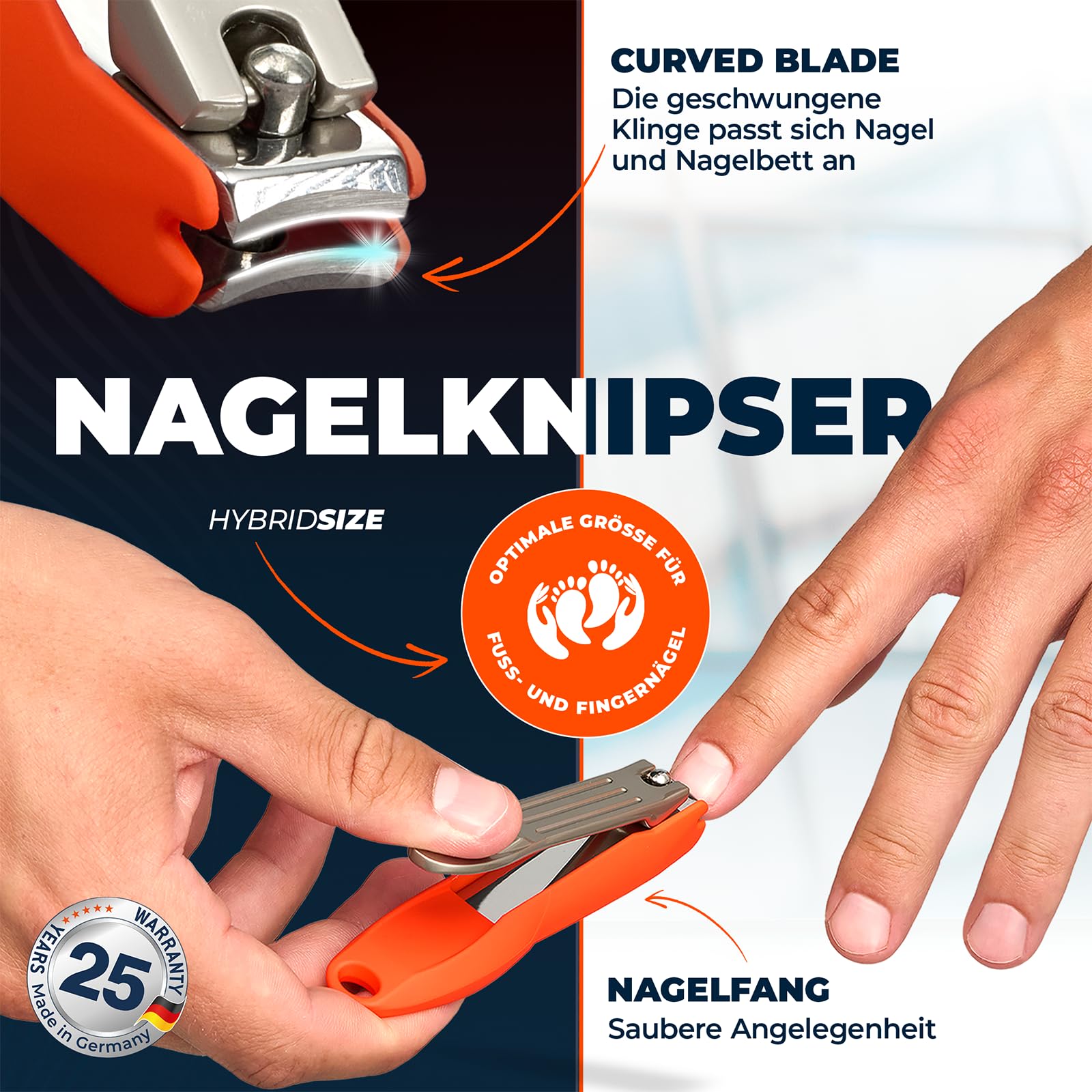 SilkslidePro Men’s Grooming Pflegeset Pro Edition – Nasenhaartrimmer, Nagelset, Ohrhaar-Rasierer & Glasnagelfeile – Ideal als Reisezubehör - Höchste Qualität