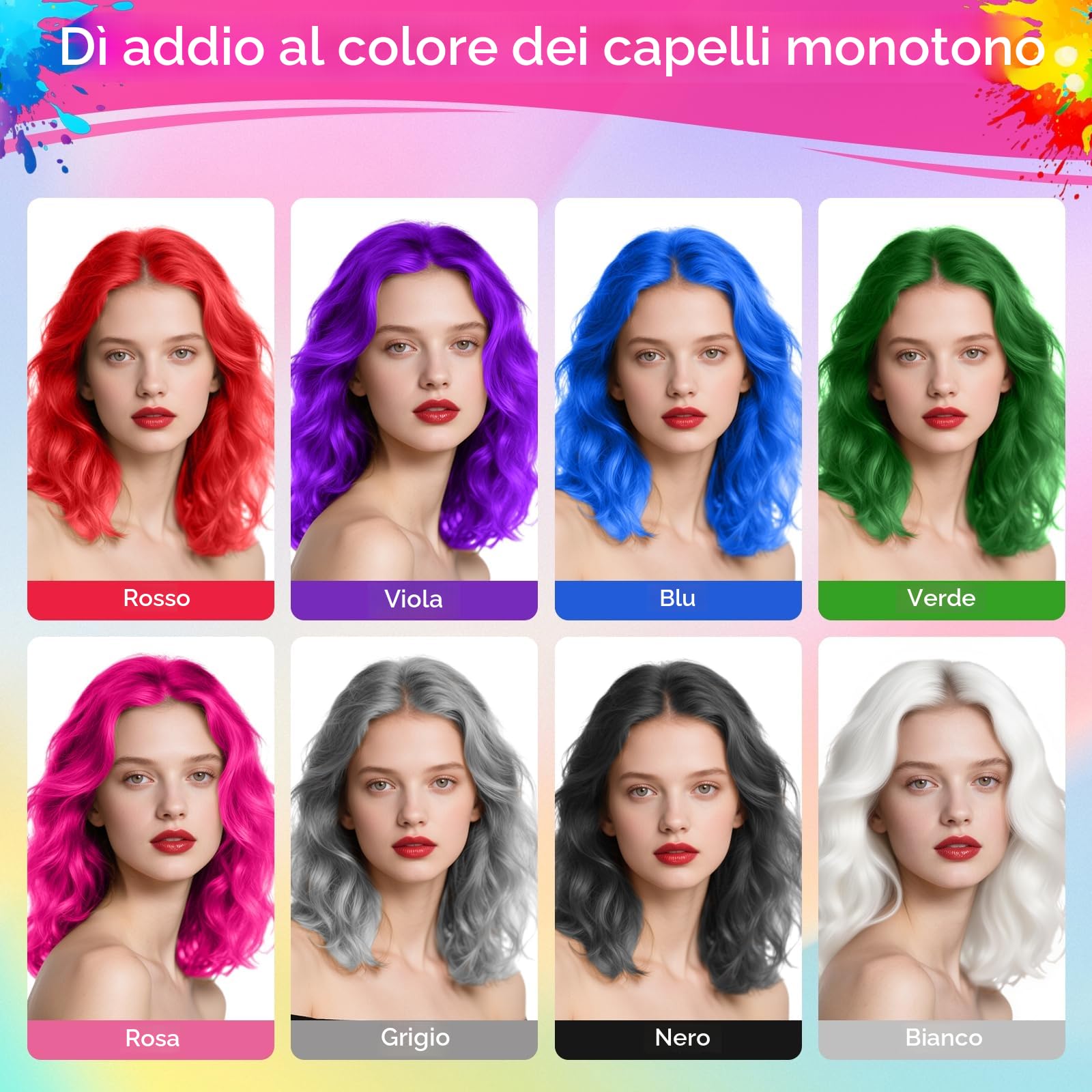 Spray per Capelli Temporaneo Viola Magico - Colore per Tema Mistero, Regalità e Cosplay Fantasy, Perfetto per Serate a Tema, Halloween e Feste (120 ml)
