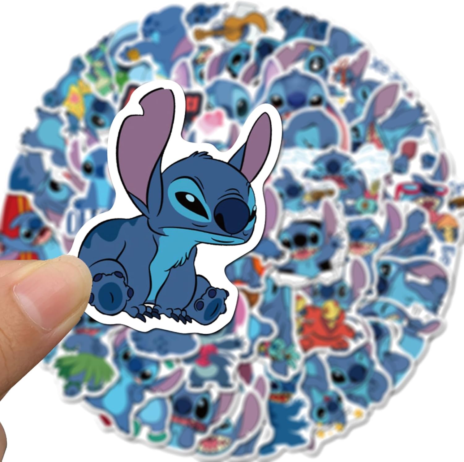 50Pcs Stitch Sticker for Kids, Cute Cartoon Waterproof Vinyl Decal for Teen Girl Water Bottle Skateboard Notebook Phone Guitar Bike Helmet - Image 5
