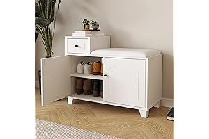 OrganizedLife Shoe Storage Bench - Organized and Tidy Entryway