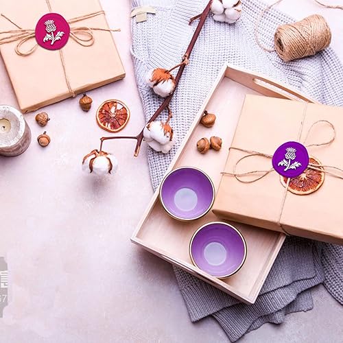 Miniatura 4 de CRASPIRE Sello de cera de cardo, sello de cera de sellado de flores, 0.787 in, retro, vintage, extraíble, latón, cabeza con mango de madera, para