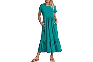 Women's Comfy Summer Mid-Length Dresses