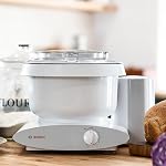 Bosch Universal Plus Stand Mixer 500 Watt, 6.5 Quarts with Wire Whips, Dough Hook & NutriMill Dough Hook Extender Bundle