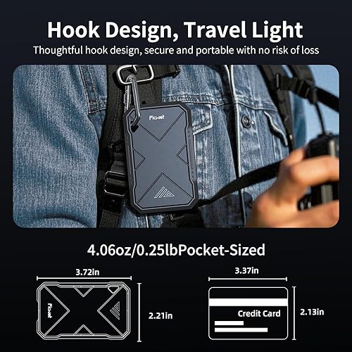 Miniatura 5 de SSD portátil de 1 TB, hasta 2050 MBs, USB 3.2 Gen2 USB-C, IP68 resistente al agua y al polvo, a prueba de golpes, unidad externa de estado sólido