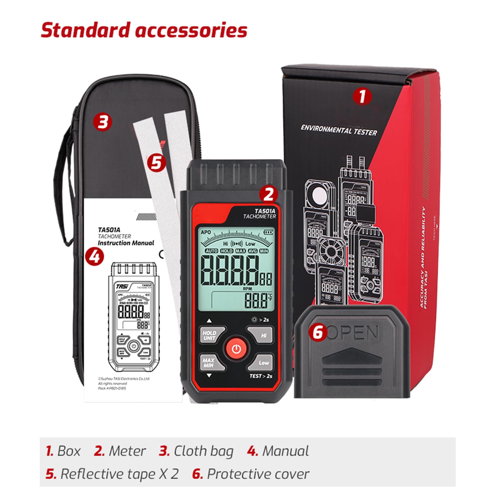 Stroboscope numérique portable LED StrobesTachymètre Testeur de vitesse sans contact Vitesse d'impression Rotations Analyseurs de vitesse Optiques Capteur de vitesse Outil de réparation de véhicule