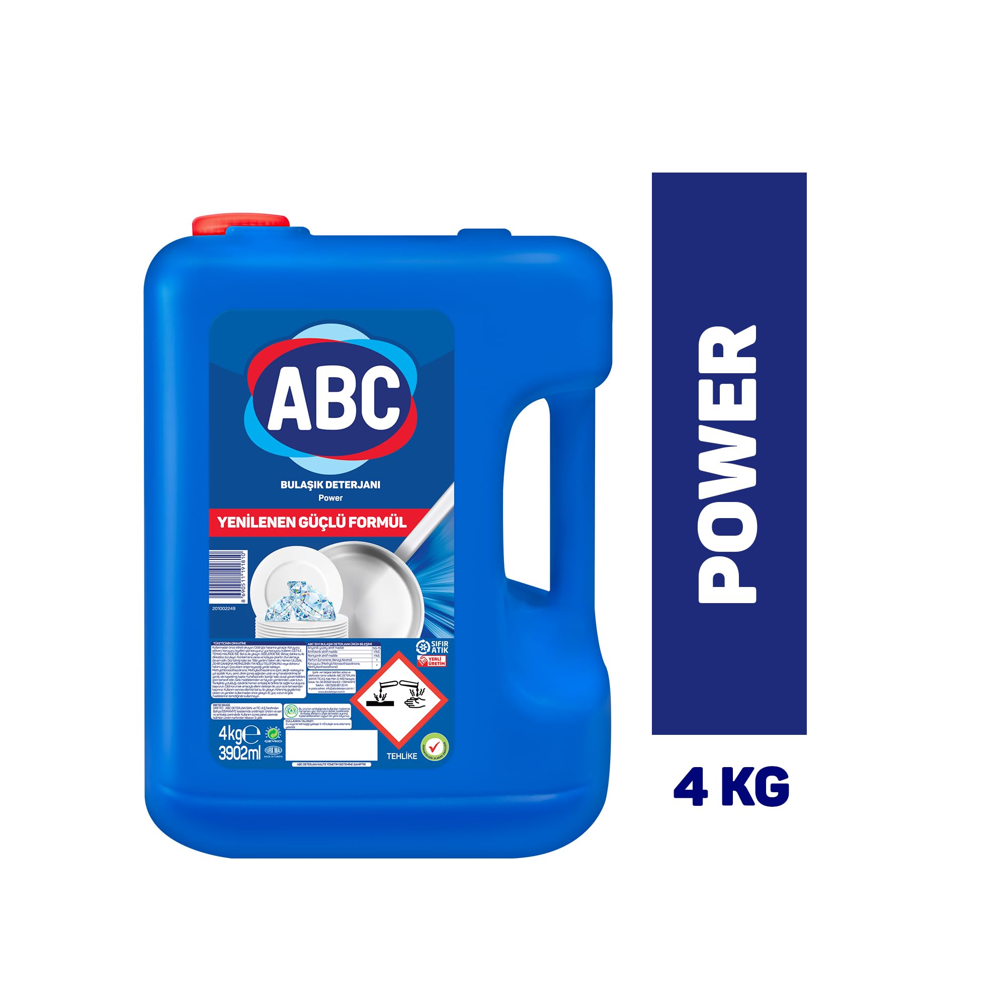 ABC DETERJAN Bulaşık Deterjanı Power 4 Kg