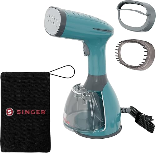 Miniatura 2 de SINGER Vaporizador de mano para ropa, potente vapor de 1500 W, calentamiento rápido de 20 segundos, tanque desmontable de 9.5 fl oz, apagado