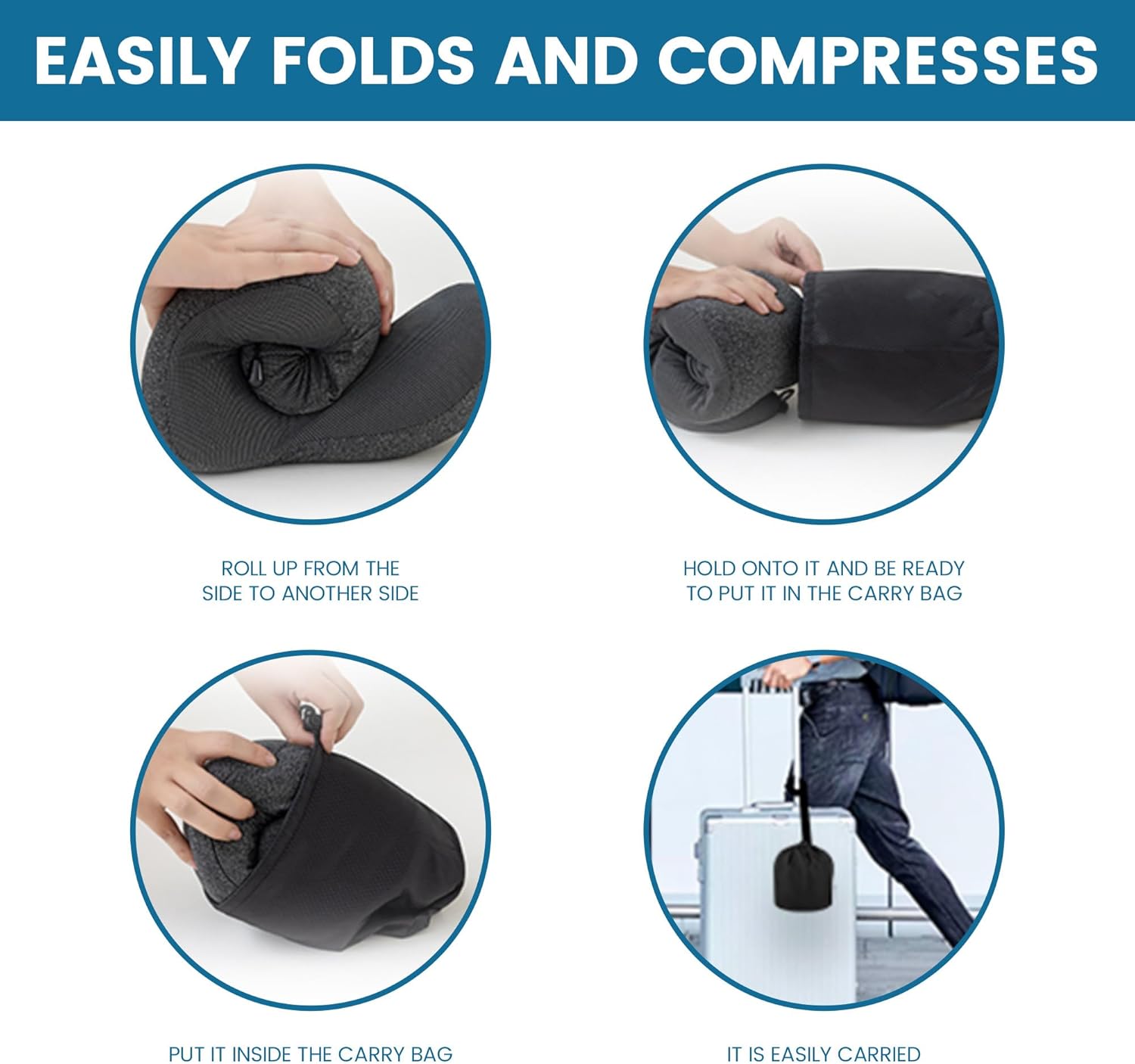 プレミアムメモリーフォームトラベルピロー 飛行機用 - 人間工学に基づいたネックサポートクッション フライト 車 オフィス用 - コ 楽天市場】ネックピロー  飛行機用 快適グッズ 通気性抜群とサポート性に優れた記憶フォーム首枕 簡単収納可能で持ち運び便利 洗濯可カバー ...