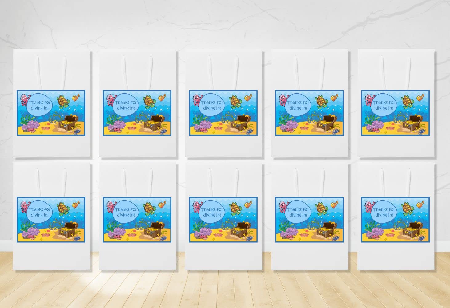 Untumble Underwater/Ocean Gift Bags (Pack of 10) (B010SX2TPW) Amazon Price History, Amazon Price Tracker