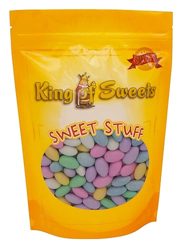 Miniatura 5 de Sconza's Jordan Almonds Surtido - Almendras recubiertas con cáscara de caramelo duro 1 libra en una bolsa resellable a granel King Of Sweets