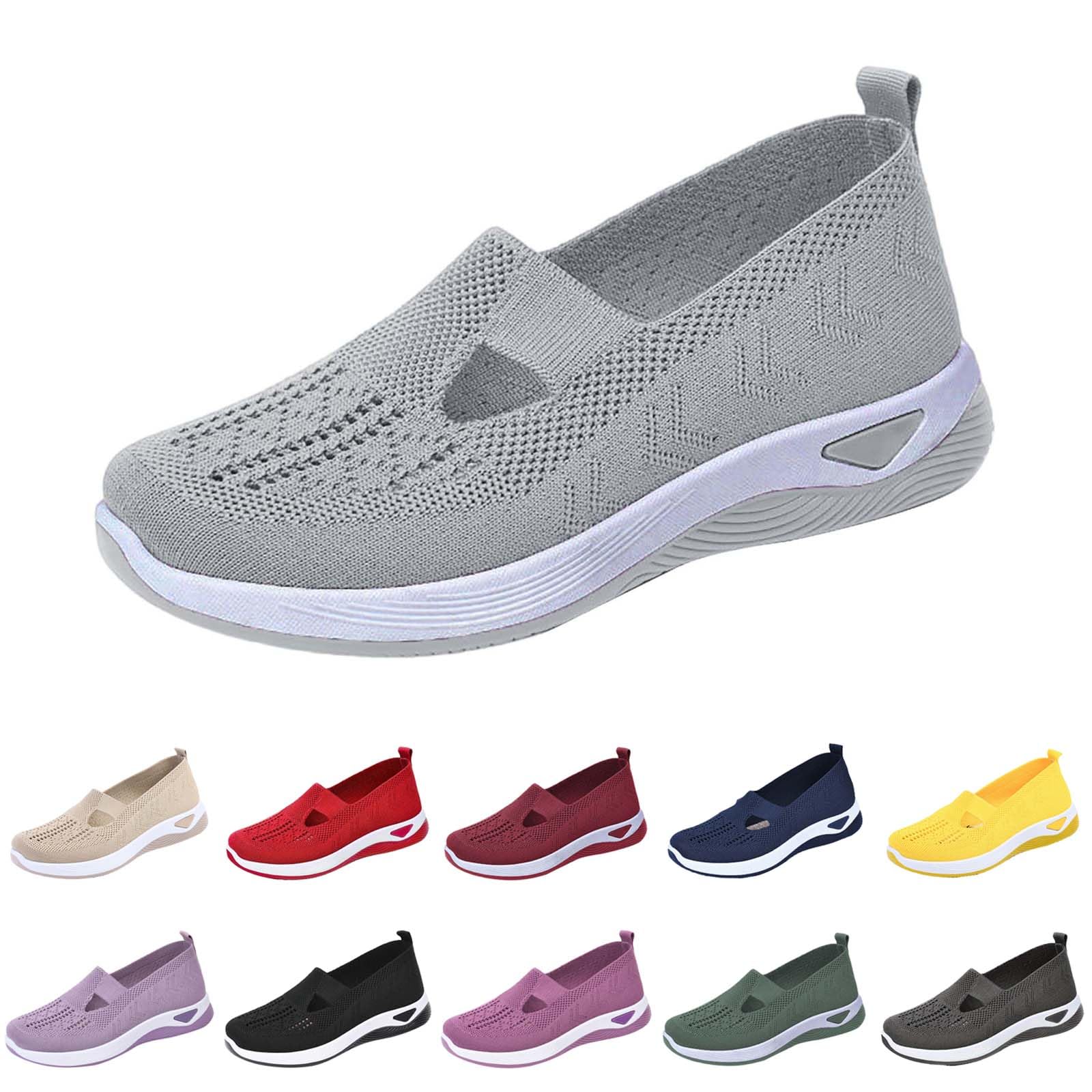 Zapatos Ortopédicos para Mujer con Malla Antideslizantes Cómodos Plataforma Ligeras para Caminar