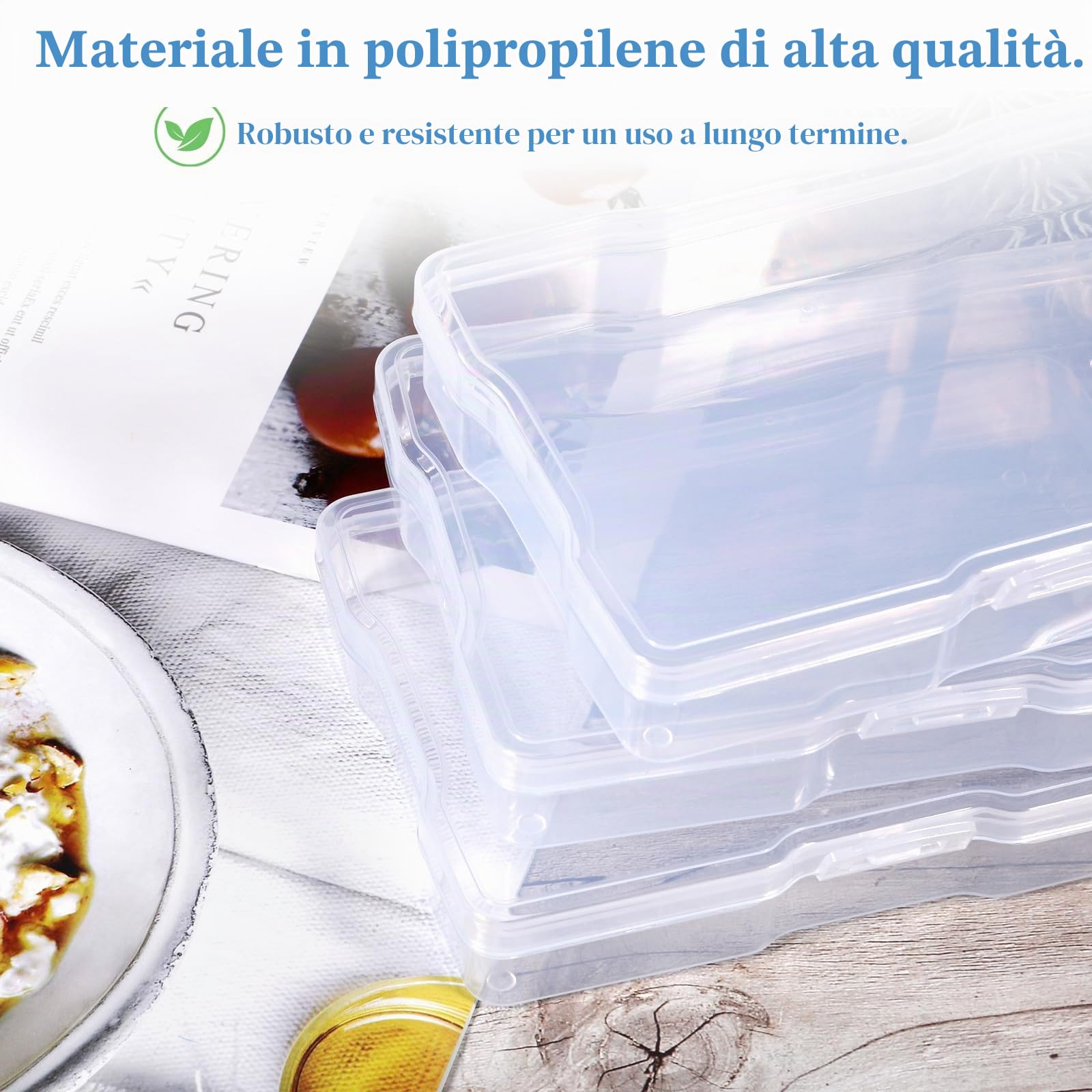 Scatola Porta Foto,16 Scatole Porta Foto Interne Trasparenti 17x11.5x3cm,Scatola Porta per Fotografie con Foglio di Etichette Adesive per Semi,Artigianato,Foto,Pezzi del Puzzle,Cartoline