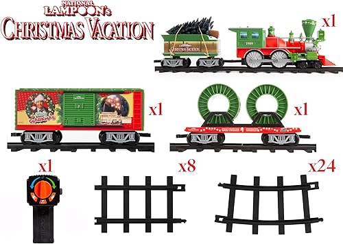 Miniatura 5 de Lionel Juego de tren modelo a batería listo para jugar con control remoto para vacaciones de Navidad