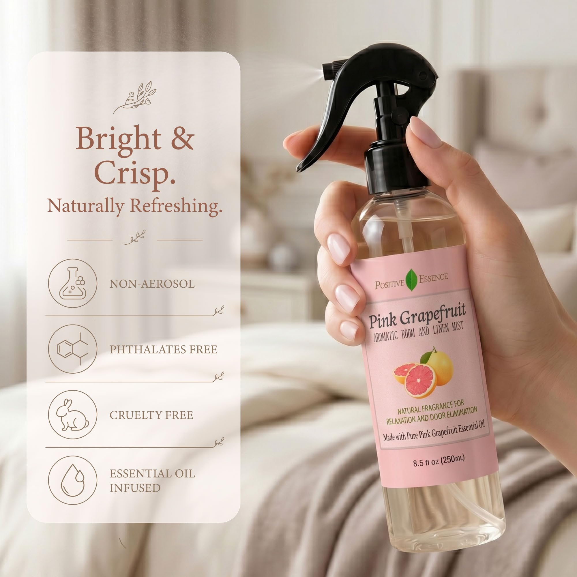 Amazon.com: Pink Grapefruit Linen and Room Spray, Citrus Home