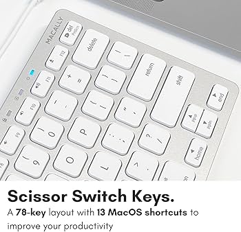 Amazon | MACALLY mac キーボード 有線 コンパクト US配列 mac Windows