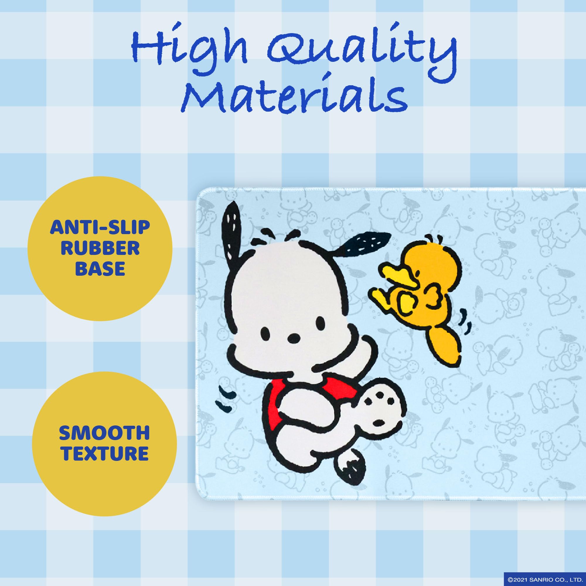 Hello Kitty Jumbo Pochacco Desk Mat, Large Desktop Mousepad, Kawaii Desk Pad, Cute Hello Kitty Decor, 70 x 30 cm - Image 4