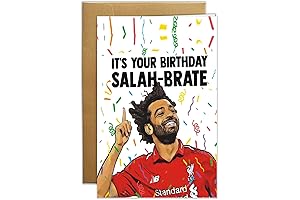 Salah-Brate Mohamed Salah Birthday Card | Birthday Cards for Him or Her...