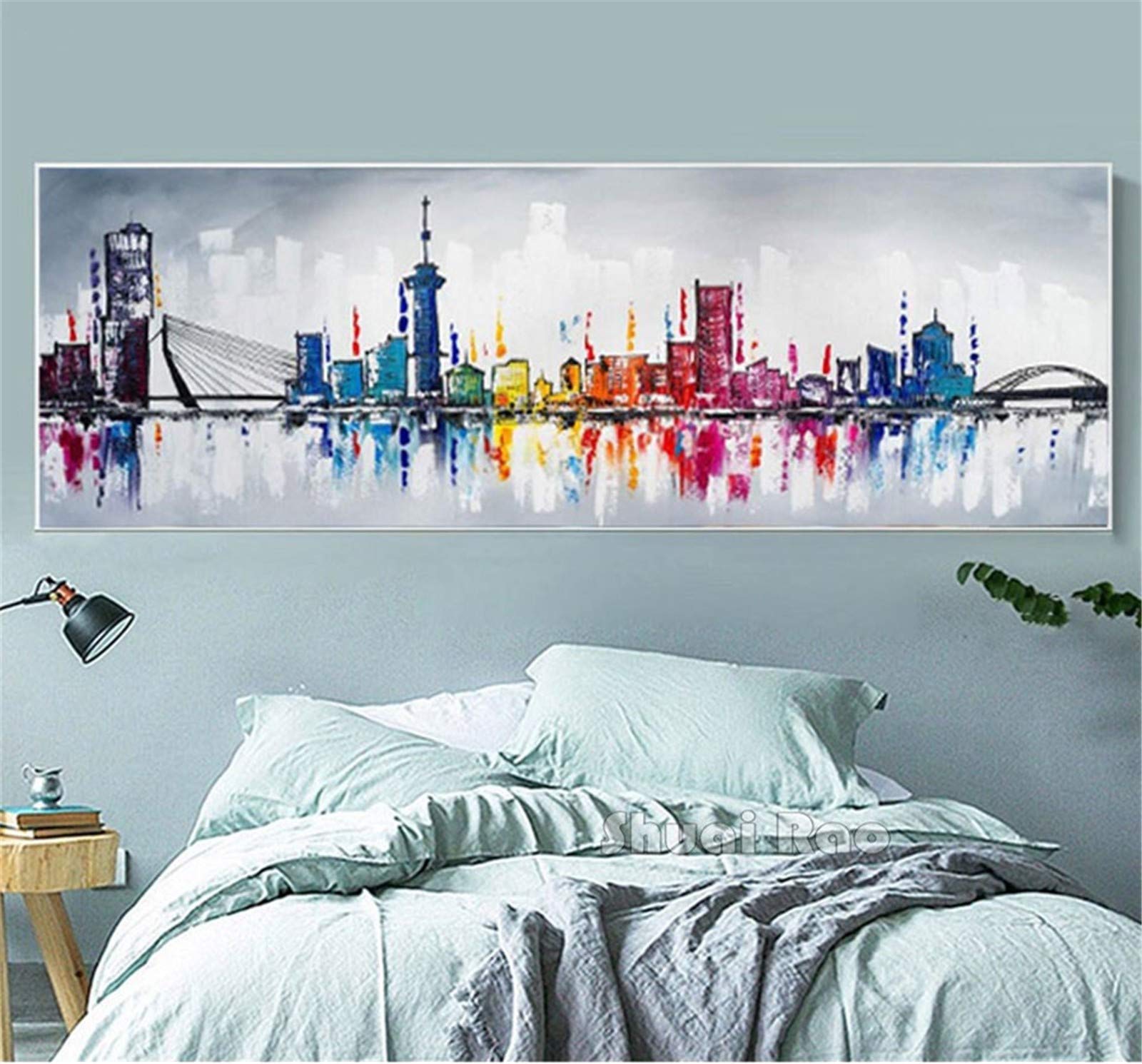Diamond Painting Grand Format 32x88" design abstrait pour décorer un grand mur de séjour