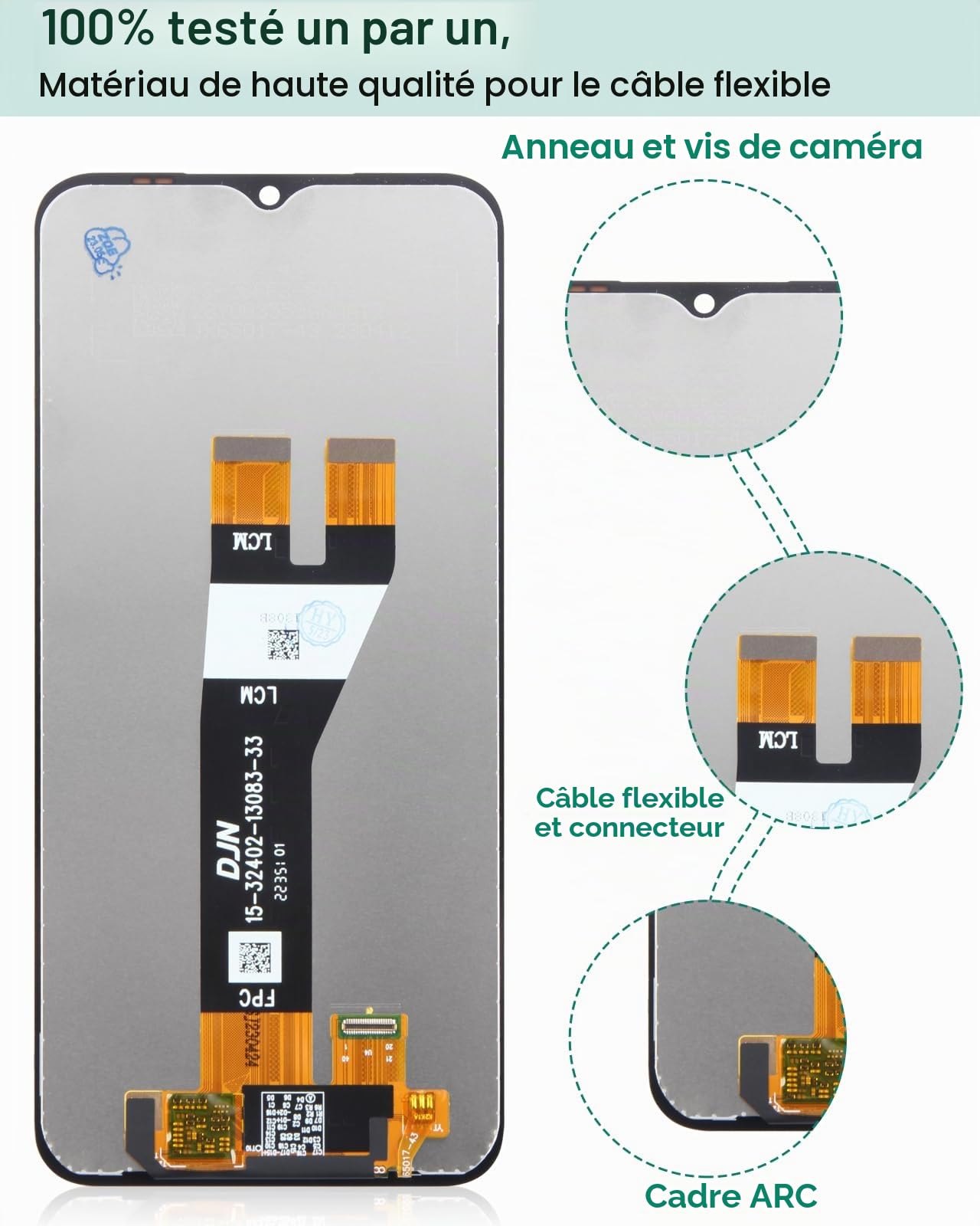 pour Samsung Galaxy A14 5G LCD Display pour Samsung A14 Screen Replacement pour Galaxy A14 Touch Digitizer A146U/A146P Repair Kits Without Frame(Black，Not for SM-A146B)