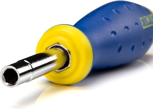 Miniatura 4 de Estwing Destornillador Phillips multiusos 6 en 1, ranurado y hexagonal, eje de acero, agarre cómodo, PH1, PH2, ranurado de 316 pulgadas y 14