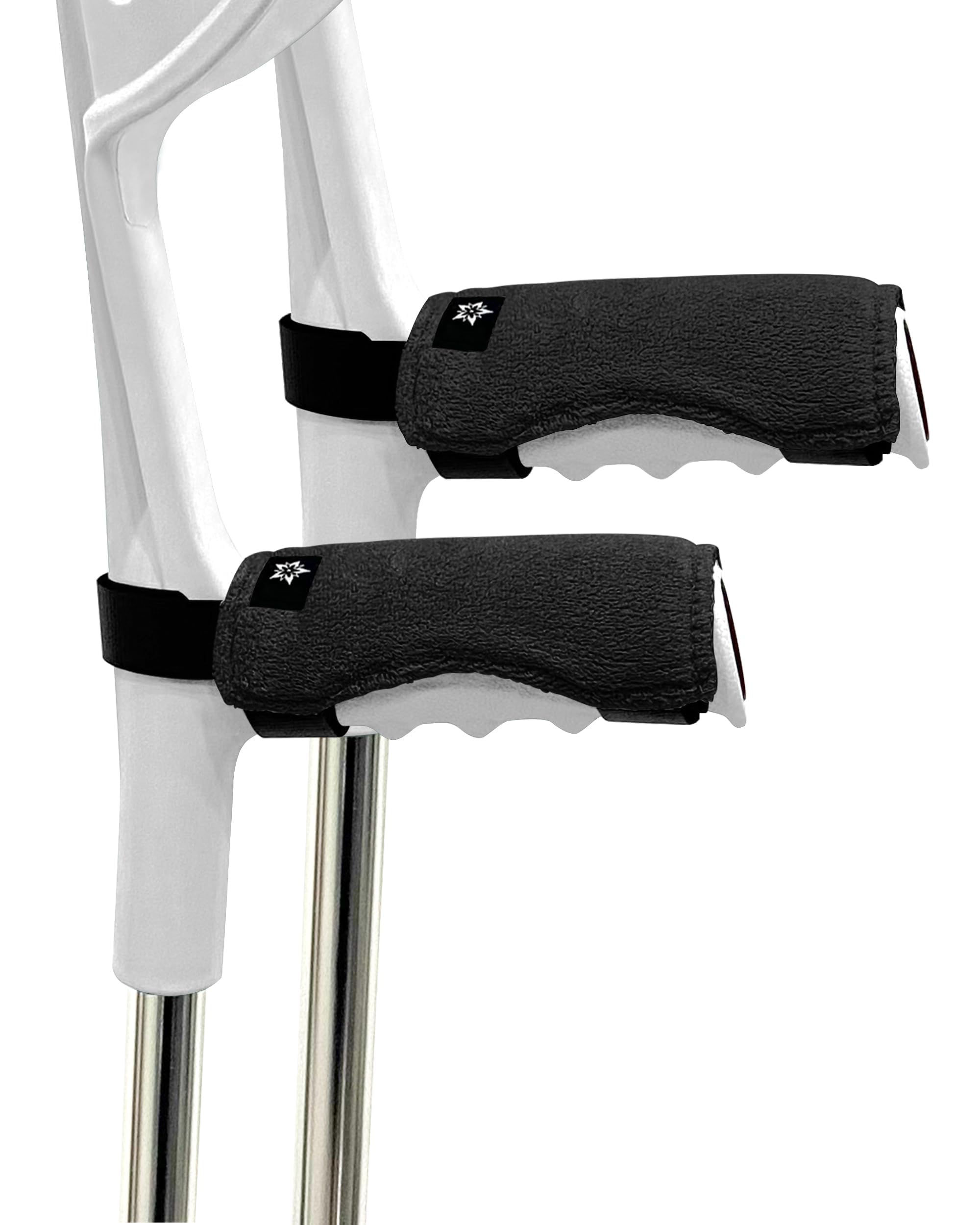 SPRING SEAON Almohadillas para muletas de antebrazo, fundas de agarre de espuma suave para muletas en las axilas, antideslizantes y cómodas, alivia el dolor de manos, ajuste universal, lavable