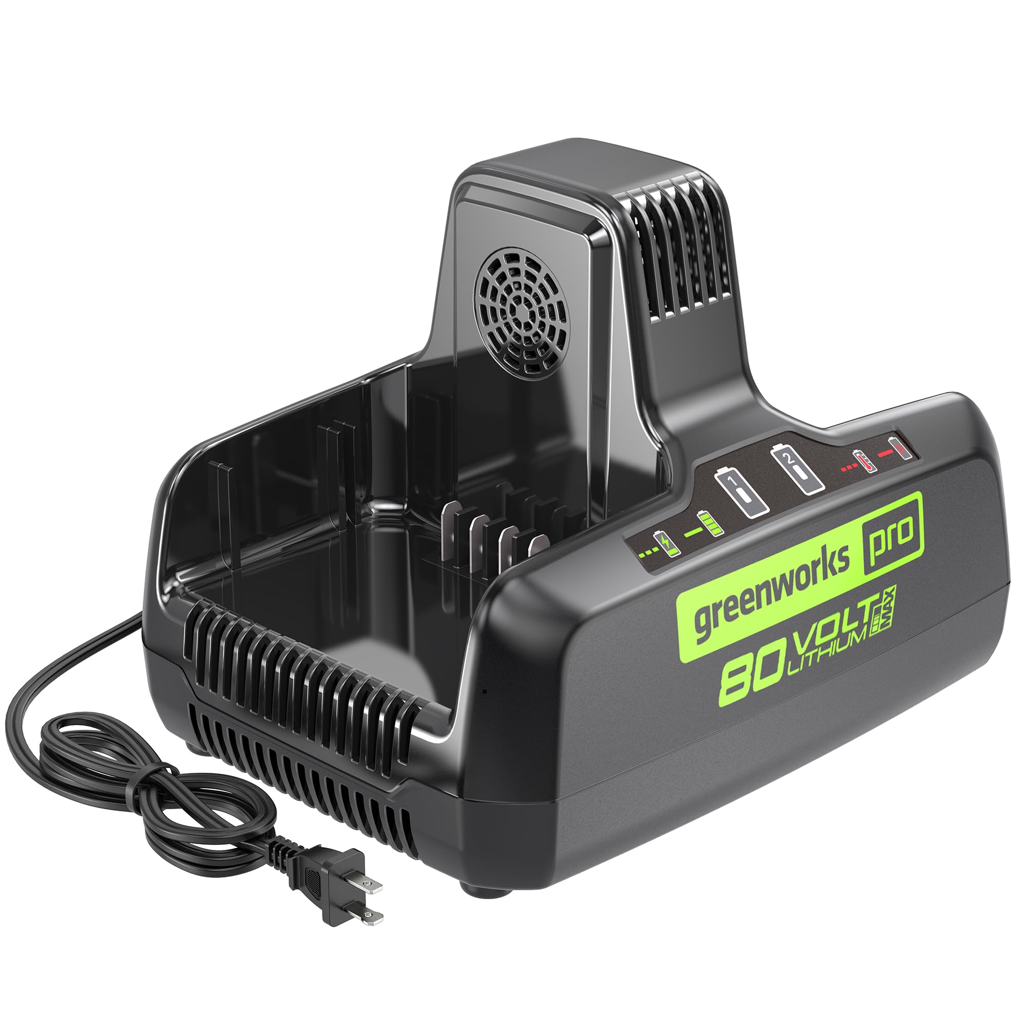 Greenworks CAB812 Charger, Black