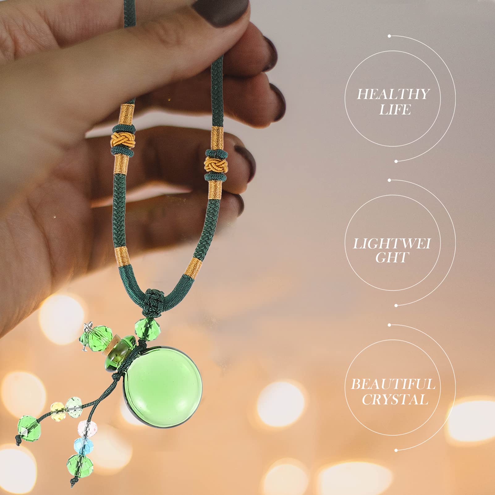 GALPADA 4pezzi Collana Con Ciondolo Per Oli Essenziali Elegante Pendant Per Accessorio Chic e Delicato Per Ogni Occasione
