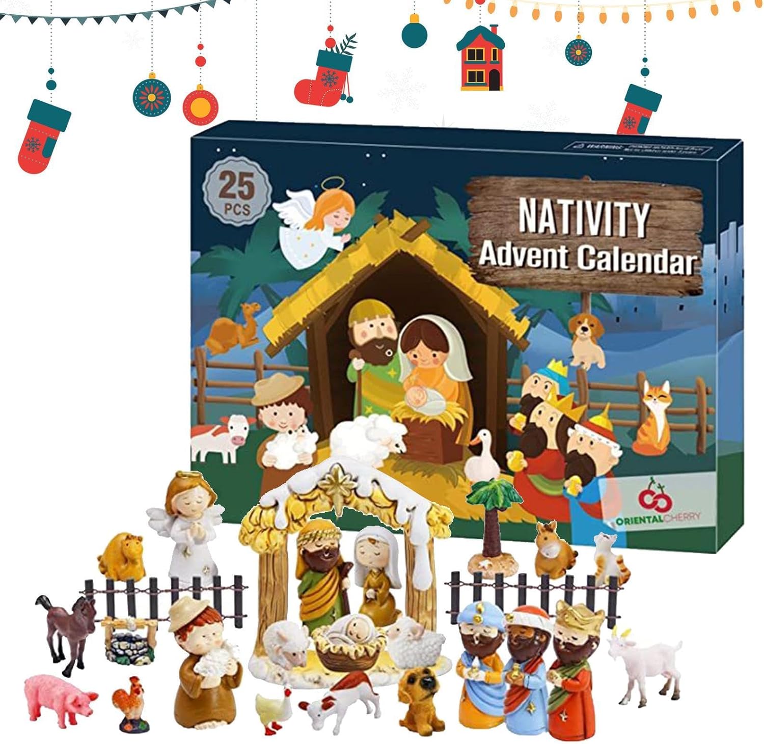 Nativity Advent Calendar 2024 25 Days Nativity Scene Set Christmas