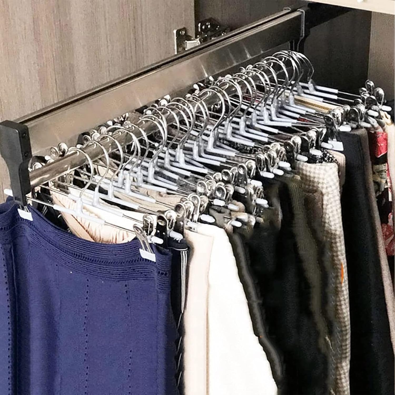 DarbuT Closet Organizer Rack For Pants And Coat Adjustable Clothing Organizer Holder, 3060cm