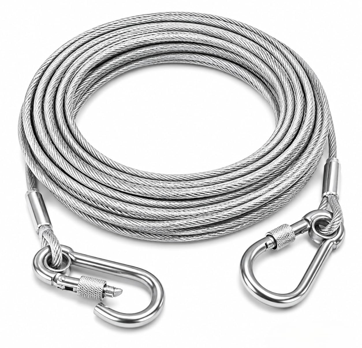5 Metre Stainless Steel Clothesline Rope with Carabiner Hooks | Heavy-Duty Rust-Resistant Cloth Drying Wire | Strong Hanging Dori for Balcony, Bathroom, Terrace, Indoor & Outdoor Use-picture-11