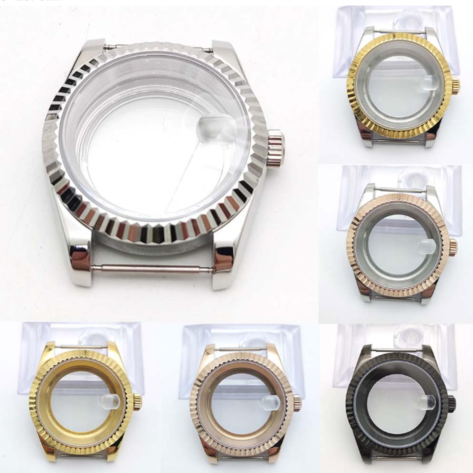 プラチナ　時計ケース　パラジウム　金　部品 Amazon.co.jp: セイコーNH35ムーブメント用39mm時計ケース、サファイア