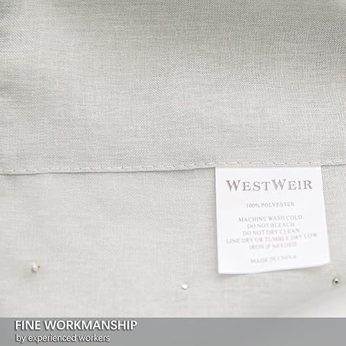 Miniatura 10 de Cortinas traslúcidas negras, decoración perla, elegantes cortinas semitraslúcidas para ventana de sala de estar, dormitorio, bolsillo para barra,