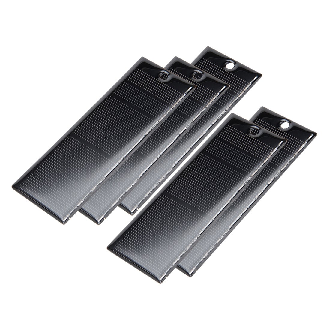 uxcell 5Pcs 4.5V 130mA Poly Mini Solar Cell Panel Module DIY for Light Toys Charger 44mm x 121mm-picture-24