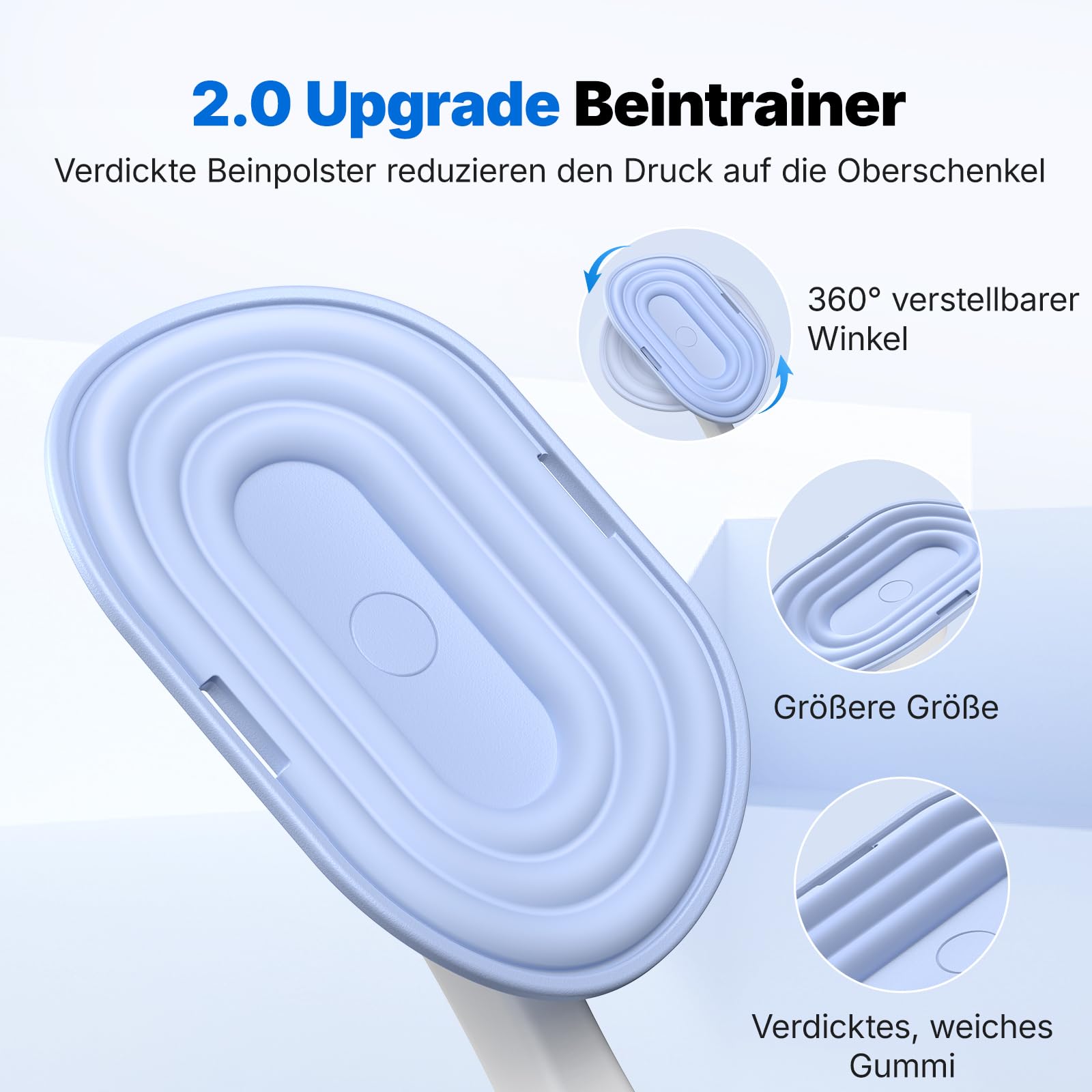 MERACH Thigh Master Oberschenkeltrainer – Beintrainer mit Zähler 400 N 600 N Widerstand 360° Verstellbar, Beckenbodentrainer für Männer und Frau Beckenbodentrainer Fitnessgeräte für Zuhause