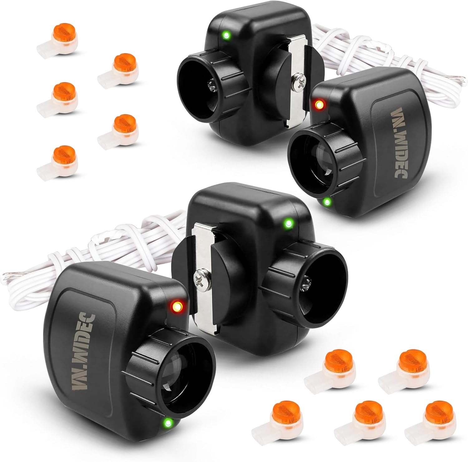 𝙐𝙥𝙜𝙧𝙖𝙙𝙚𝙙 2 Pack for Linear Garage Door Sensor Replacement, for Linear Garage Door Opener Parts HAE00002 LSO50 LDO33 LDO50, Compatible with Linear Door Window Sensor, Garage Door Safety Sensor