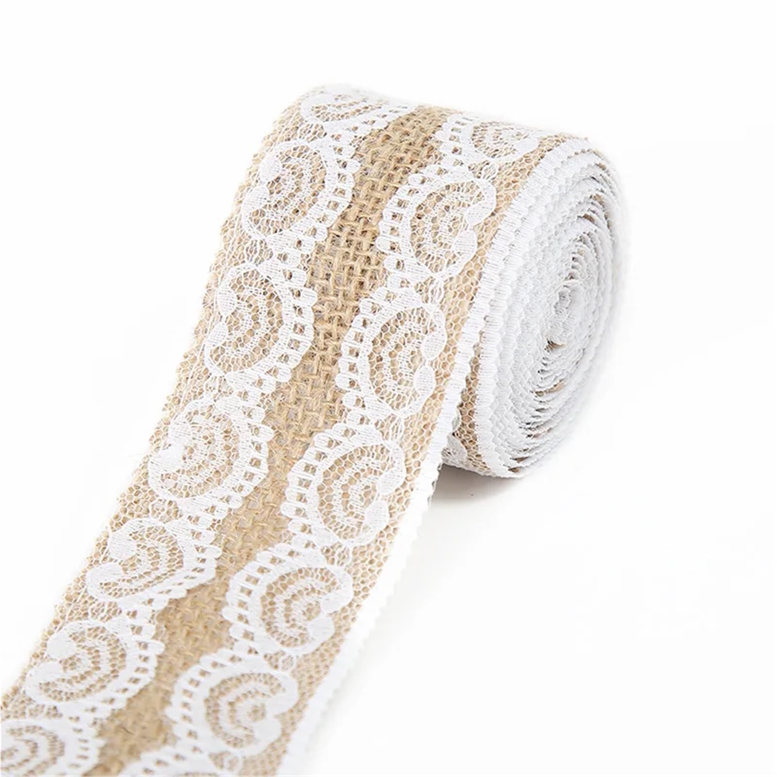 Jute Burlap Ribbon, Jute Burlap Ribbon White Lace Trim 1-10m