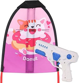 Kite Launcher, Flying Kite Launcher with Kite Beach Toy, Catapult Kite, Kids Outdoor Sport Toy, Cartoon Hand-held Kite Finger Rubber Band Elastic Kite Toy, Funny Beach Kite Toy Chuye