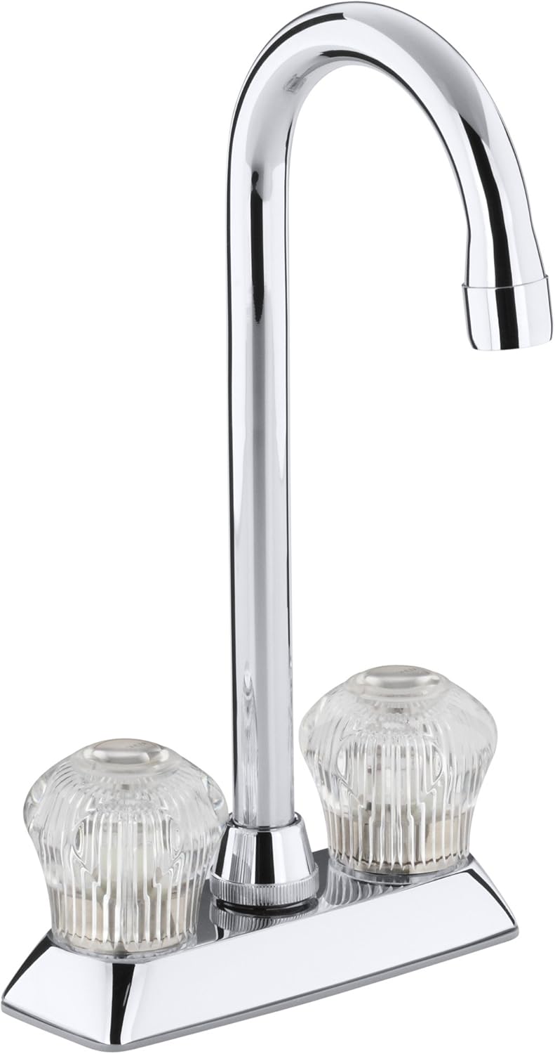 KOHLER K-15275-CP Coralais Entertainment Sink Faucet, Polished Chrome