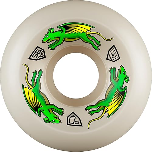 Miniatura 33 de Ruedas de patineta Powell Peralta Dragon Formula 88A, A2, 54mm x 39mm 88A A2 Asimétrico