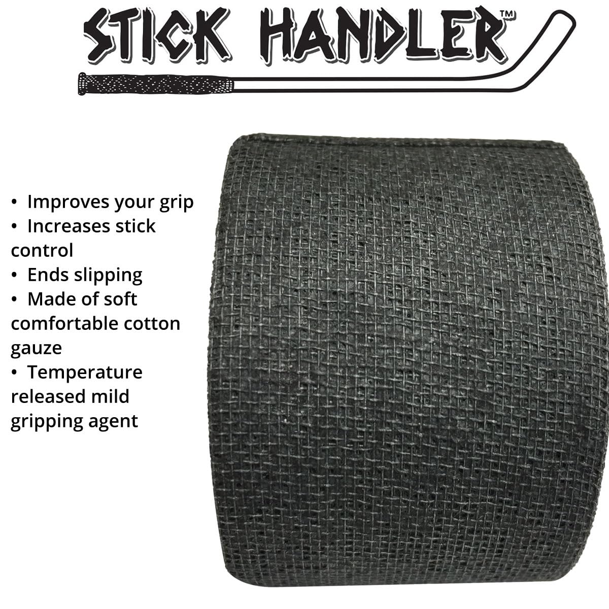 STICK HANDLER Professional Hockey Grip Tape Pro Pack (Black | Six Pack)
