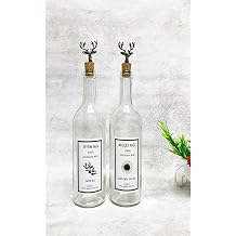 Siyah Geyik T pal   effaf Cam  i e 2'li 750 ml Zeytinya  S v ya  Etiketli Ya danl k Ya l k