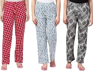 LADYWILLINGTON Womens Track Pant Lower Fully Stretchable Free Size Cotton Printed Payjama/Lounge Wear/Soft Cotton Night We... Price In India
