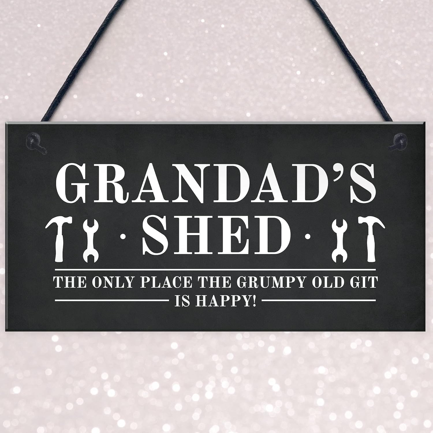 RED OCEAN Funny Grandads Shed Sign Hanging Garden Man Cave Plaque For Him