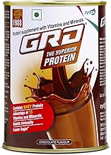 GRD Superior Protein Powder For Adults With 15 Essential Micronutrients To Support Strength, Muscle Growth & Repair And Active Life (200 Gram) Swiss Chocolate