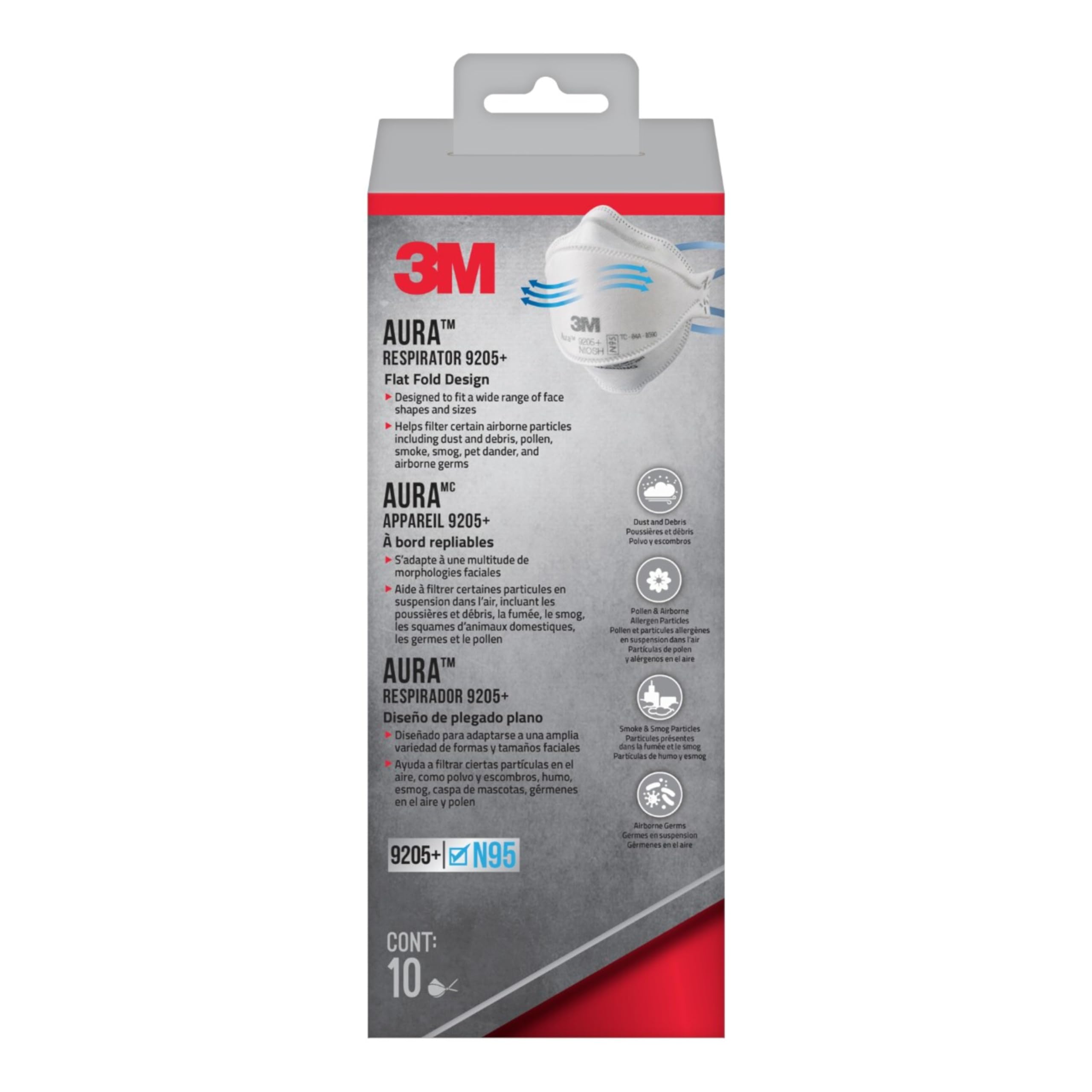 3M Aura Particulate Respirator 9205+ N95