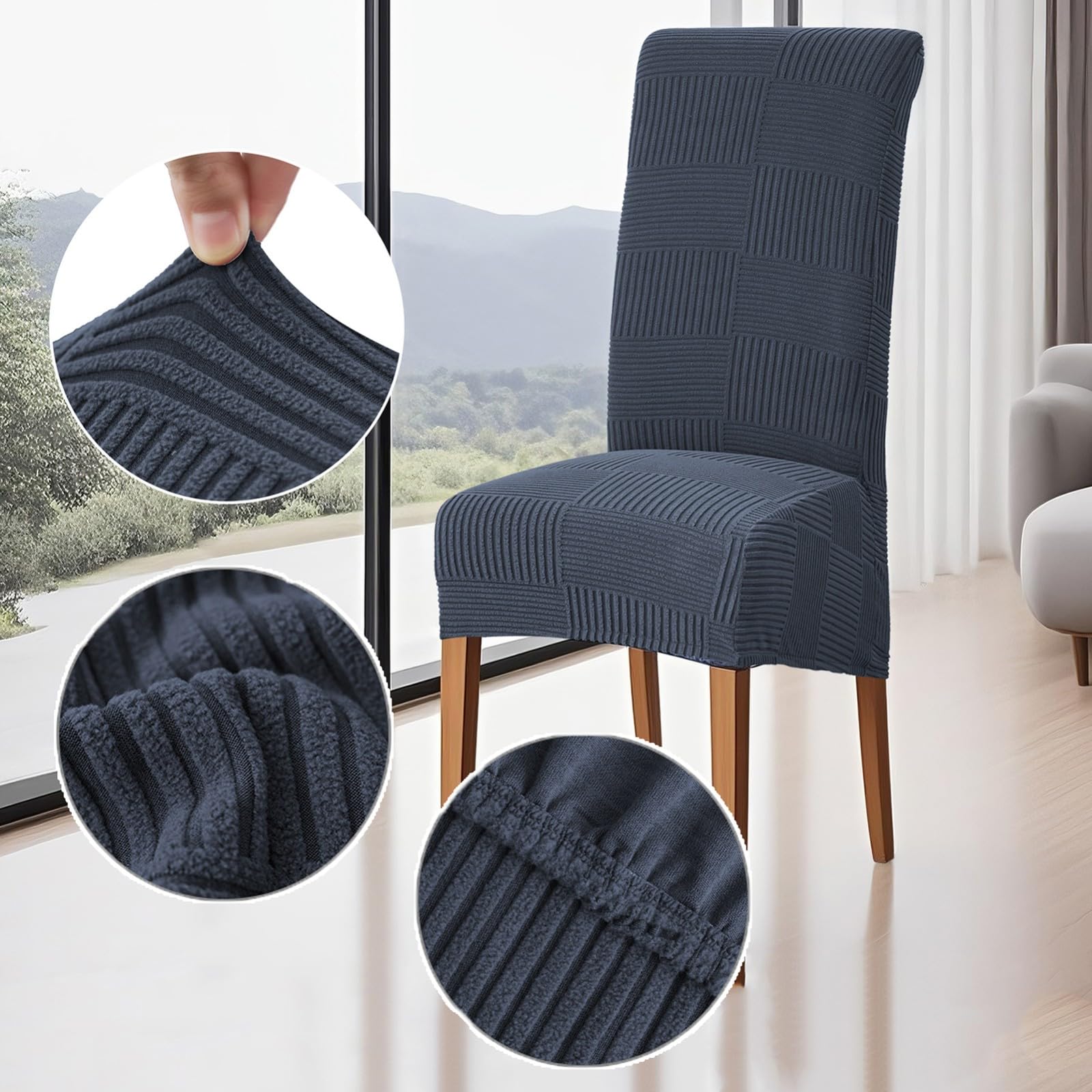 Fundas elásticas para sillas de Comedor Fundas para sillas de Comedor de Respaldo Alto