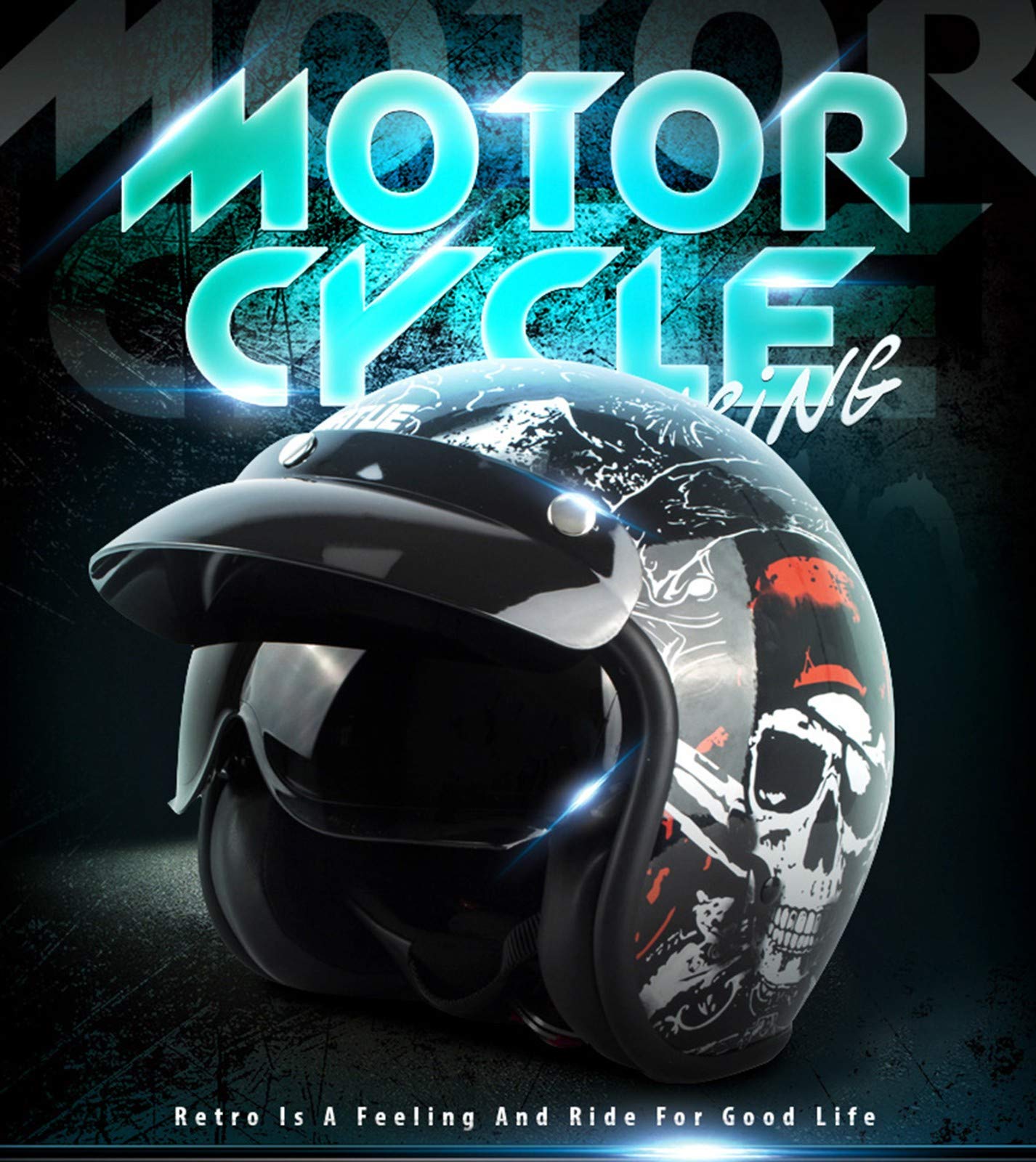 Casco moto Jet Con Visiera Hevik HV20 Camouflage Vendita Online
