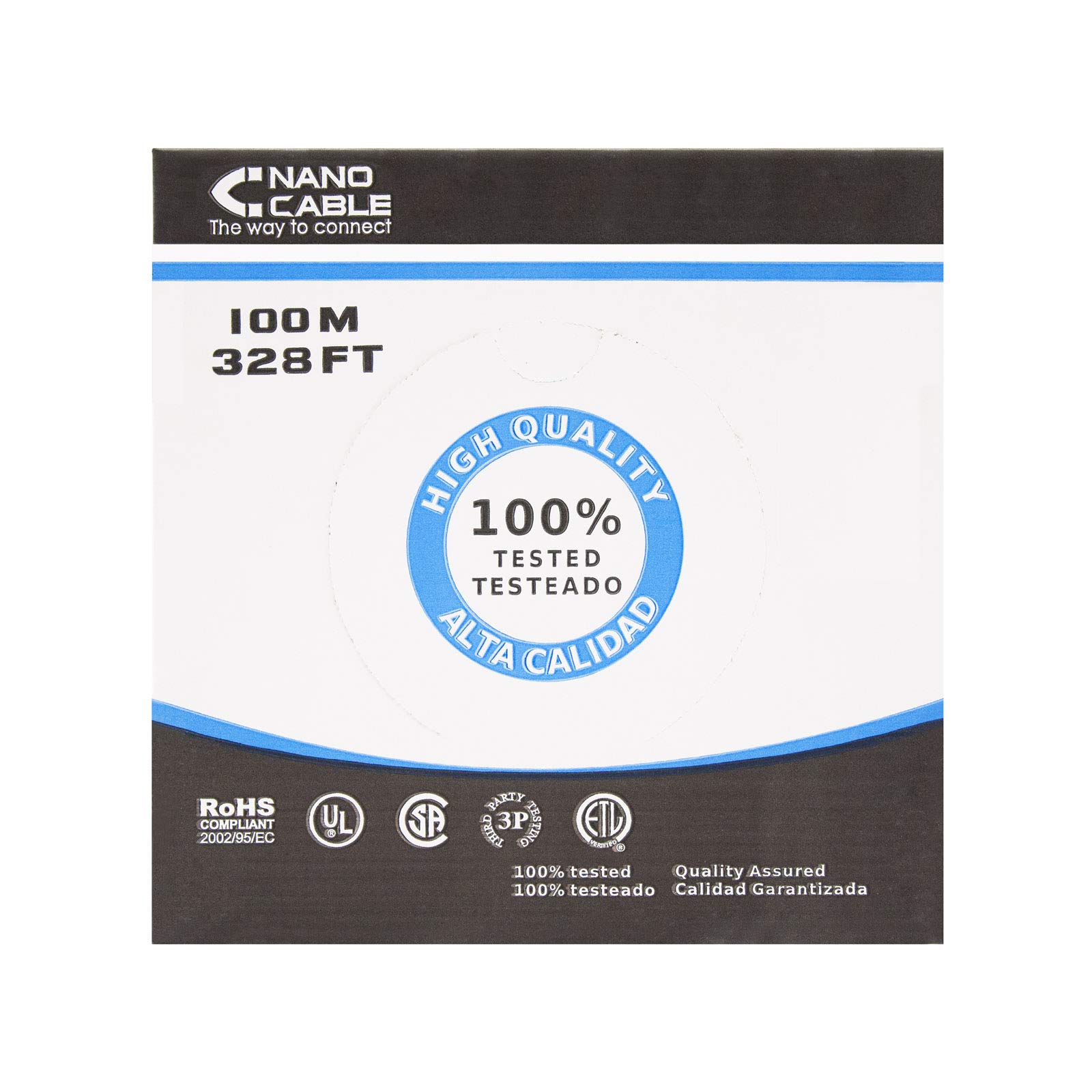 Nano Cable 10.20.0502-EXT-BK - Cable de red Ethernet RJ45 CAT.6 UTP para exterior, color negro